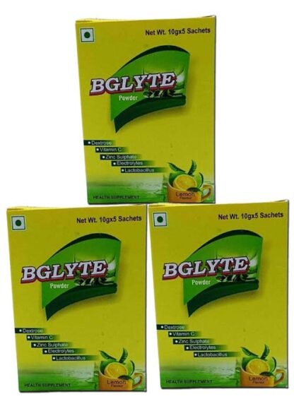 BGLYTE POWDER SACHET LEMON FLAVOUR 10g X 5 X 3