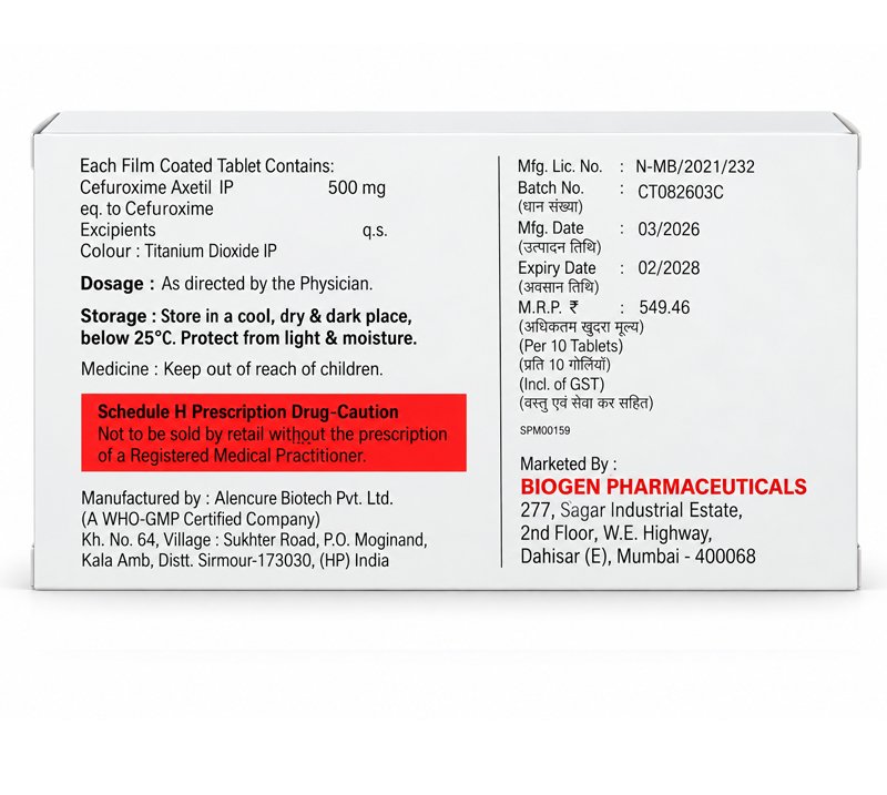 Rozocef 500 Tablets - Image 2